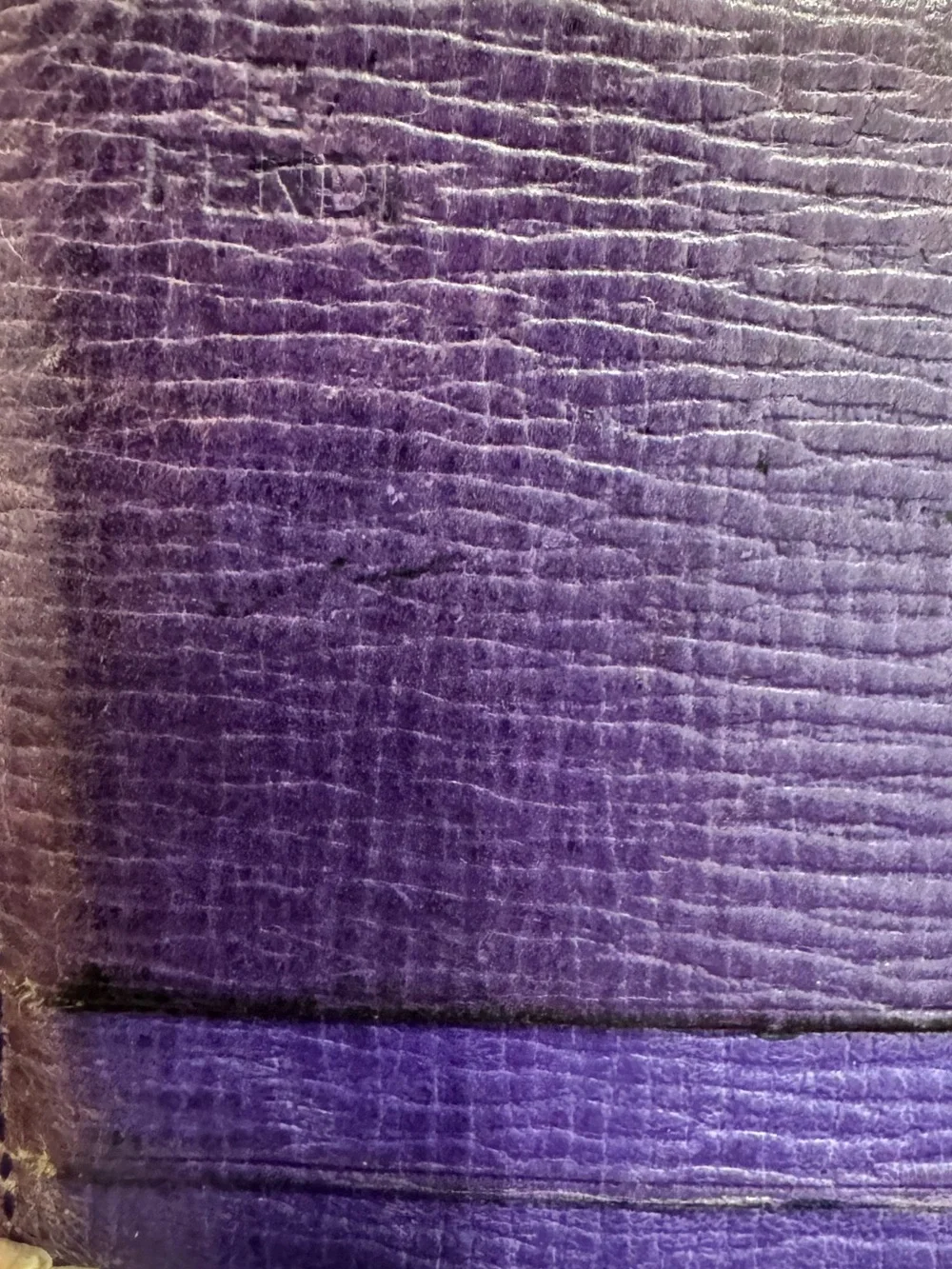 FENDI ZUCCA CONTINENTAL TOBACCO WALLET PURPLE INTERIOR —AUTHENTIC—